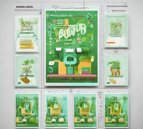 清新绿色环保动态图图片，自然之美的数字表达与环保理念的生动传递